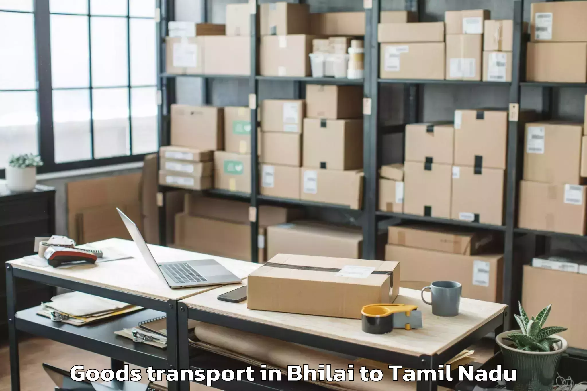 Efficient Bhilai to Puliampatti Goods Transport